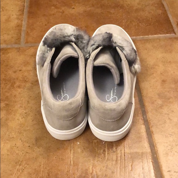 Jessica Simpson Leather Faux Furr Shoes 8.5 - Picture 3 of 3